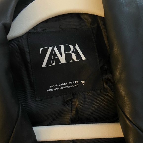 Zara Faux Leather Blazer - Picture 3 of 4